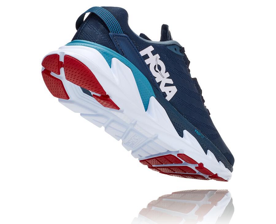 Hoka Australia One One Elevon 2 - Mens Running Shoes Navy/White - YKOHU-0721